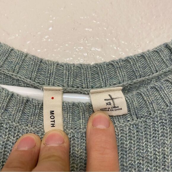 Anthropologie Moth Side Tunic coastal Pasadena Sweater dress cashmere blend XS - Picture 9 of 12